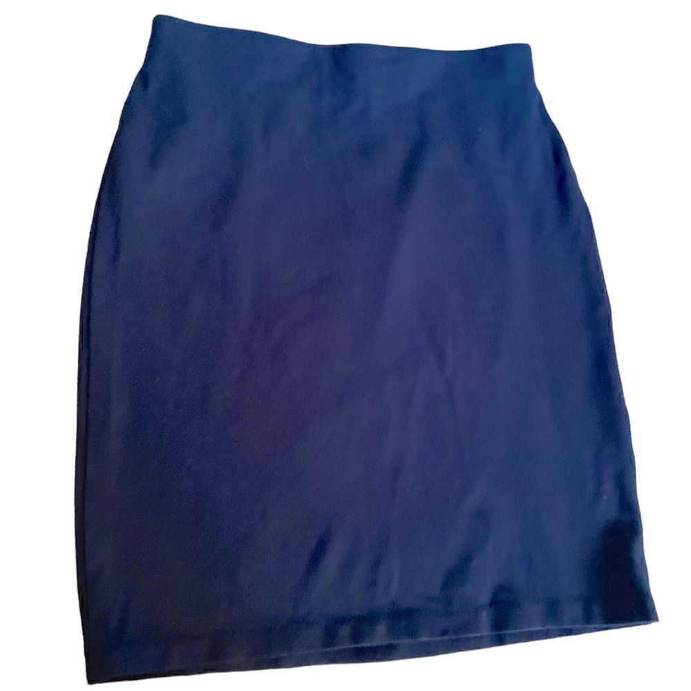 Philosophy Classic Navy Knit Pencil Skirt Size 8